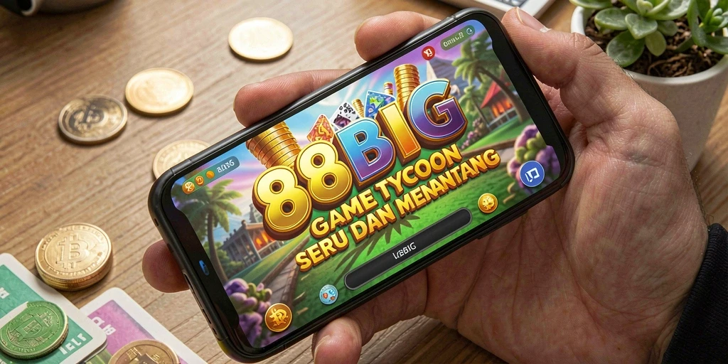 Screenshot utama 88BIG menampilkan gameplay yang mendebarkan dan manajemen bisnis.