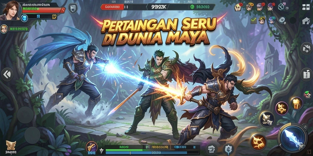 Tangkapan layar menunjukkan pertarungan sengit di <strong>999ZK</strong> dengan karakter yang mengeluarkan serangan spesial.