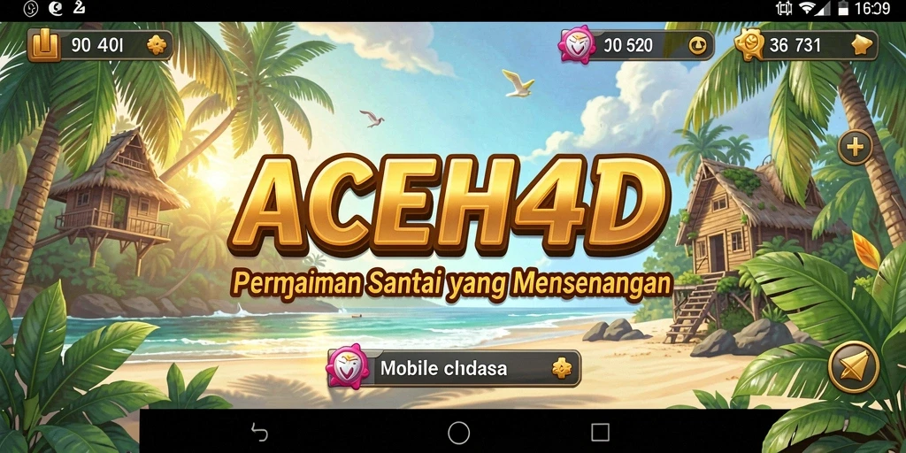 Tampilan gameplay <strong>ACEH4D</strong> yang seru dan interaktif.