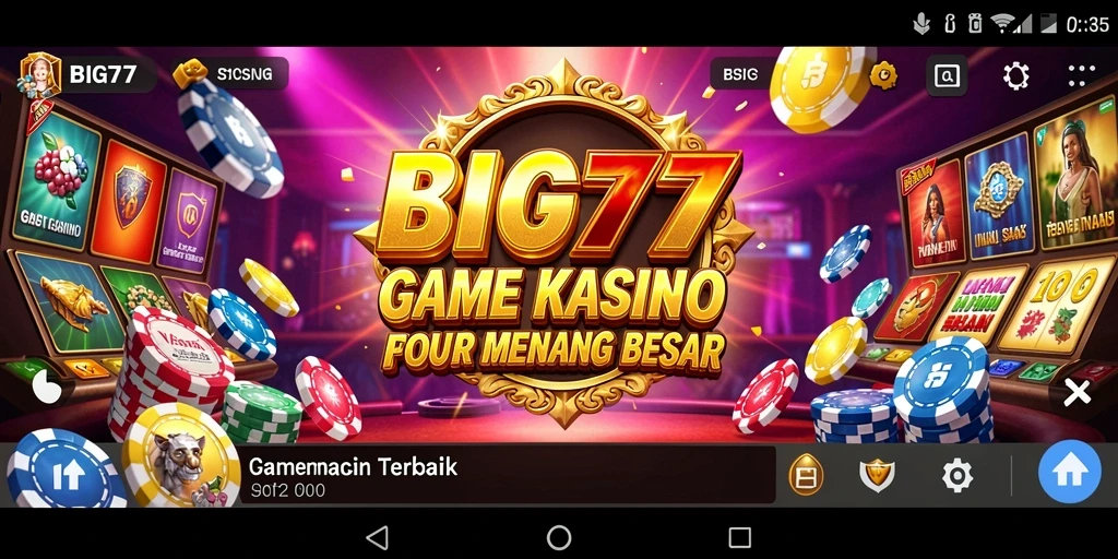 Tampilan gameplay seru dari BIG77 dengan peluang menang besar.