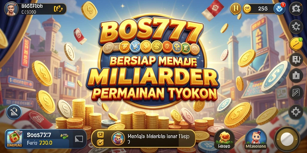 Tangkapan layar utama BOS777 menunjukkan aksi seru dalam mengelola bisnis.