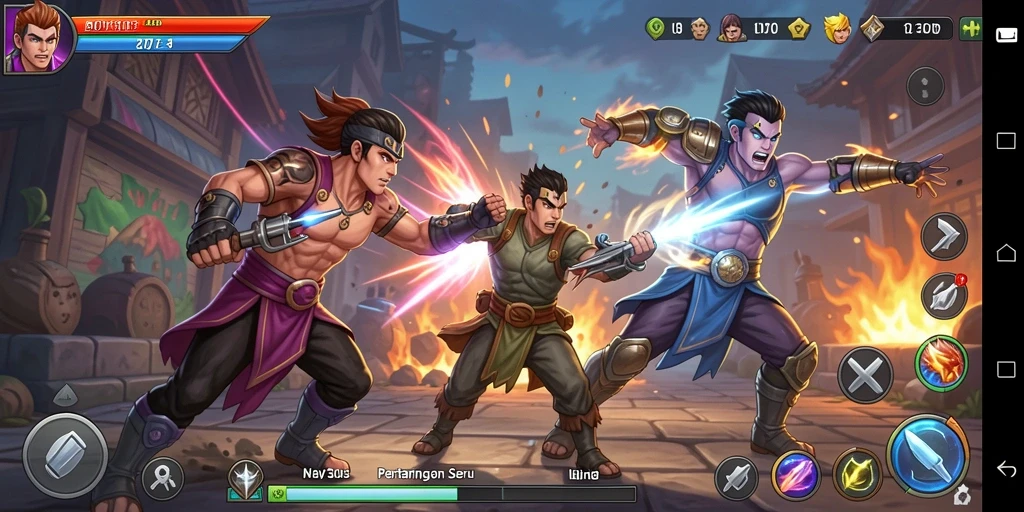 Tampilan mendebarkan dari gameplay Fighting di BOY303.