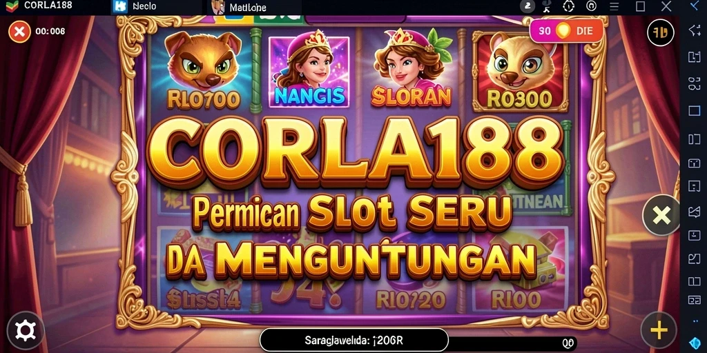 Tampilan gameplay menarik di CORLA188 yang penuh warna.