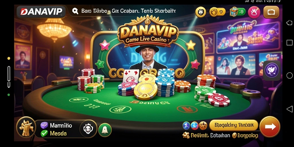 Tampilan gameplay Live Casino yang memukau dan interaktif dengan dealer.
