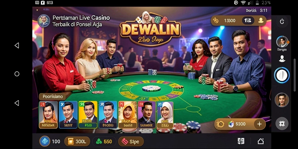 Gameplay Live Casino yang mendebarkan di DEWALIN