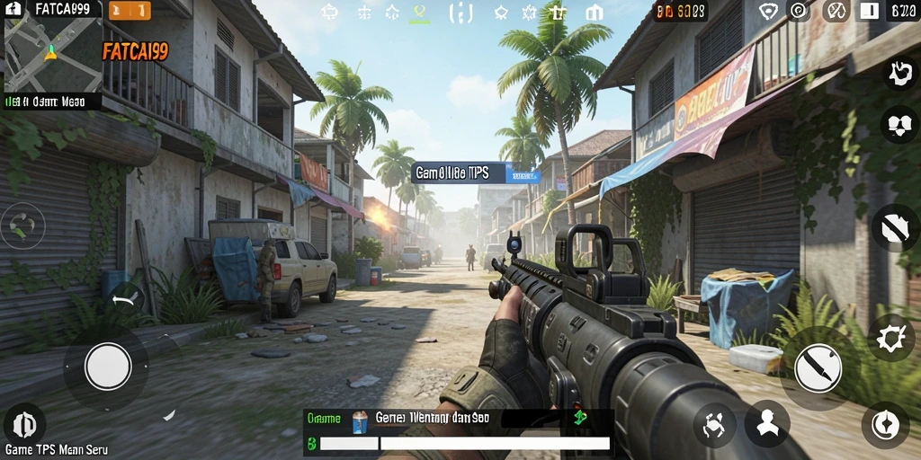 Skrinsut gameplay <strong>FATCAI99</strong> menampilkan aksi seru dalam mode TPS.