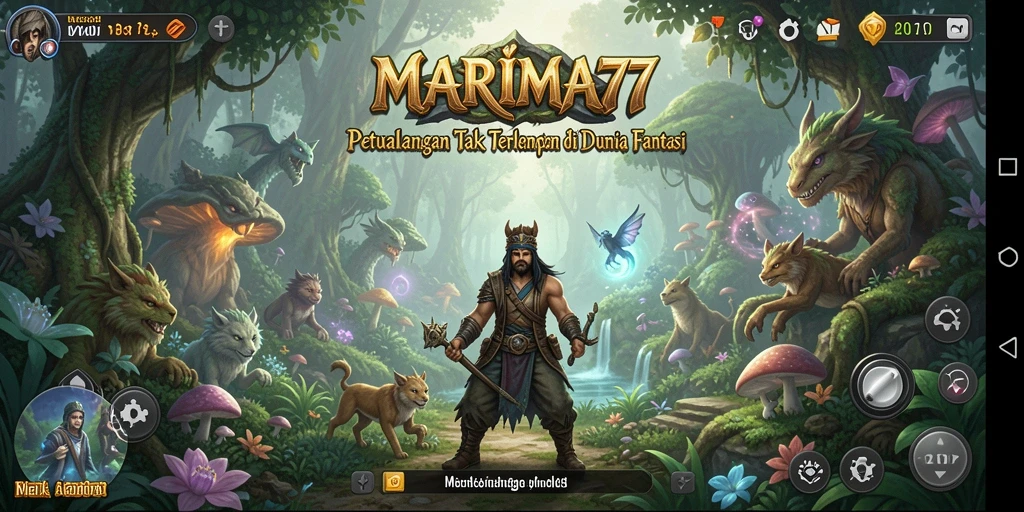 Tampilan gameplay MARIMA77 yang menakjubkan dalam petualangan fantasy.