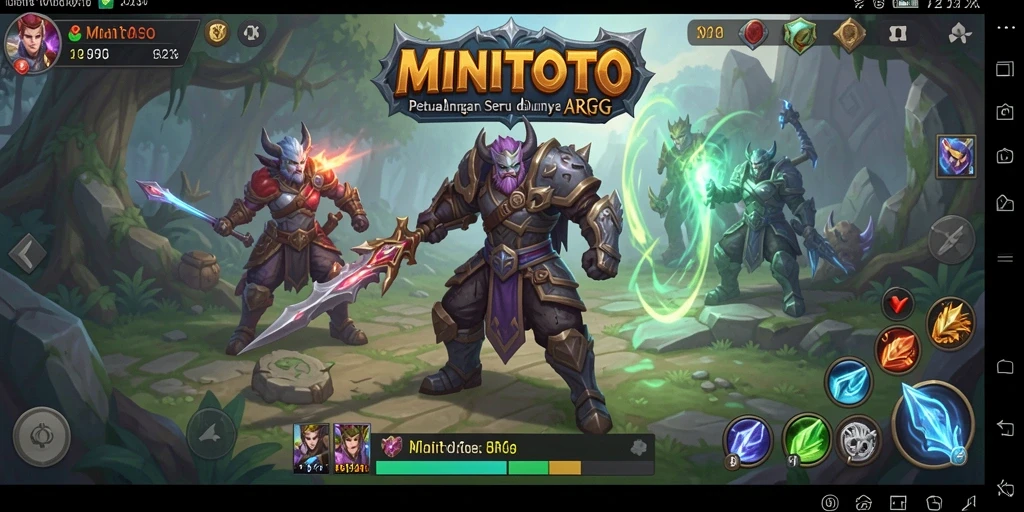 Tampilan gameplay seru di dunia fantasi MINITOTO.