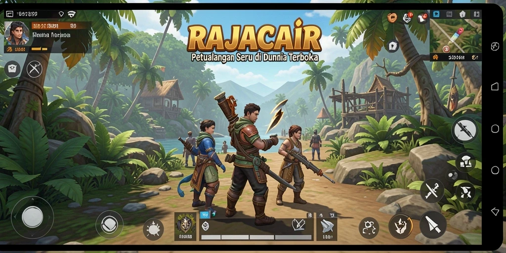 Tampilan gameplay seru dari petualangan di dunia terbuka RAJACAIR.