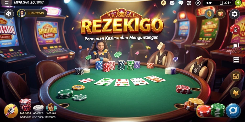 Screenshot gameplay REZEKIGO menampilkan keseruan permainan Kasino.