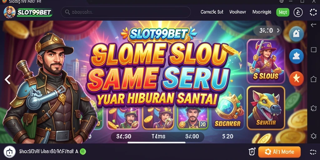 Tampilan gameplay SLOT99BET yang menarik dan menghibur.