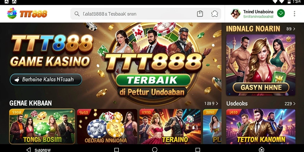 Tampilan menarik dari gameplay Kasino di TTT888.